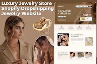 design 24hr luxury jewelry shopify store fashion jewelry store jewelry website