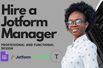design jotform typeform google form linktree landing page online form surveys
