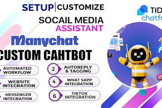 create chatbot for social media platforms and websites using manychat