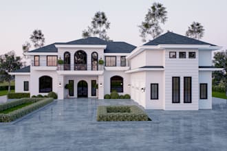 design high quality 3d architectural drawings and realistic renders