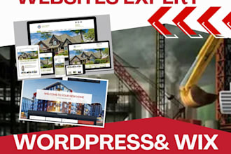 create websites for roofing, construction, sports and water damage restoration