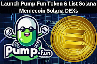 launch pumpfun token and list solana memecoin on raydium, jupital