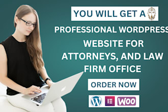 design a  wordpress website for legal office attorneys, law firms, and lawyers