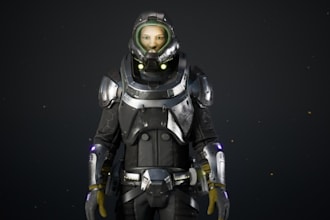 unity game character, sfw model, texture, war game assets, ue5 rig, mascot model