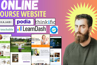 design kajabi website or sales funnel landing page, kajabi online course