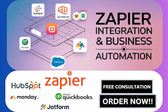 do zapier integration for hubspot quickbooks typeform jotform monday salesforce
