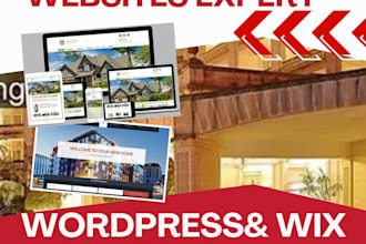design websites for roofing, food, sport water damage, and home care services