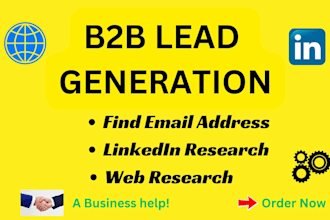 do b2b lead generation, find email addresses, and contact list