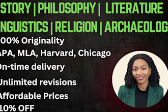 do history, philosophy, literature, linguistics, religion, archeology assigned