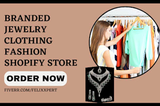 design jewelry shopify clothing dropshipping fashion store beauty website