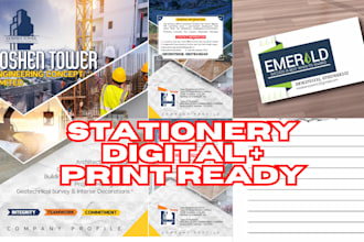 design digital product catalog, brochure, business card, promotional logo flyer