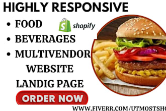 design food website restaurant multivendor 6ammart beverage booking website