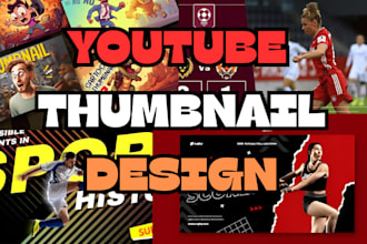 design cartoon sport gaming youtube video thumbnail design roblox thumbnail