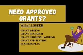do grant research, rfp proposal writing and application