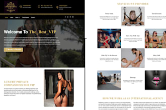 design onlyfans agency website, wordpress website, modeling, management website