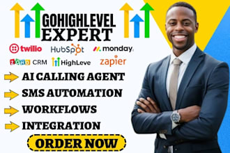 setup gohighlevel twilio integration sms voice ai calling whatsapp automation