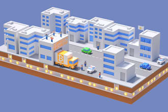 3d vector isometric illustration for app, website and map 2d explainer isometric