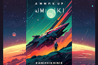 do sci fi book or ebook cover design