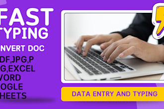 do data entry and typing jobs