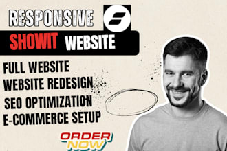design, redesign and customize showit website or showit template