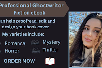 be your fiction ebook ghostwriter science fiction romance book writer