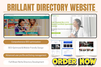 design brilliant directory website business medical real estate niche job portal
