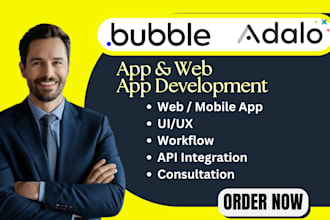 be your adalo developer adalo web app mvp bubble io saas webflow flutterflow