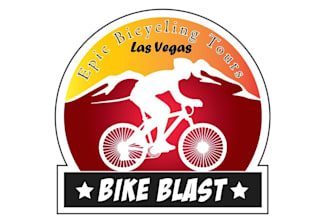 design awesome classic mascot logo for bike blast las vegas