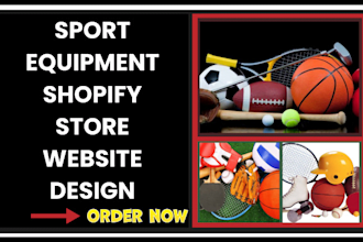 design sport equipment shopify store gym yoga store fitness equipment website