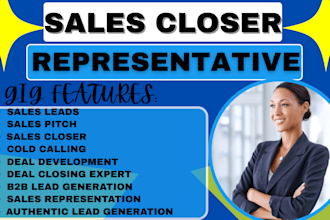 be expert sales closer sales person sales representative b2b leads generation