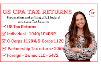 us tax filing, efile business and individual tax return, form 1040 1120 1065 CPA