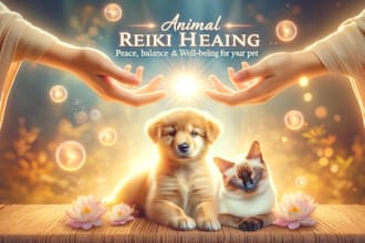 send calming and healing reiki energy to your pet