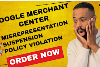 fix google merchant center suspension misrepresentation policy violation issues