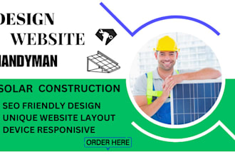 create websites for solar panels windows doors insulation