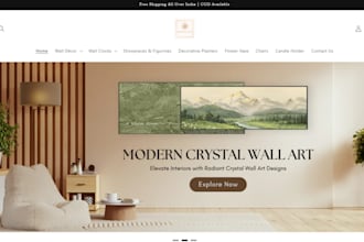 design wall art shopify store print on demand website printable wall art store
