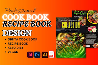 format design recipe book, cookbook design meal plan, food menu ebook kdp print
