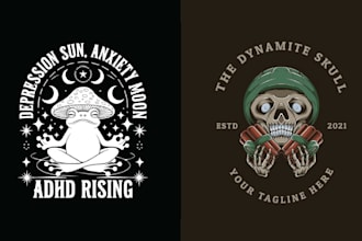 make skull t shirt frog logo