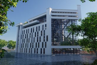do interior design 3d render and exterior design, home, office, store, cgi
