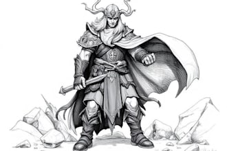 draw d and d character art and dnd character art