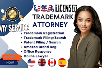 be your licensed trademark US patent trademark attorney and trademark registrar