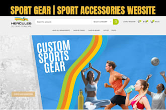 build sport gear ecommerce website golf kits sport accessories shopify store