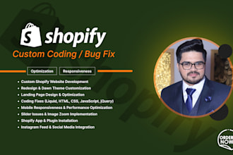 do shopify website design and shopify website redesign