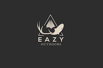 design outdoor and hunting themed logo