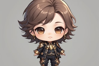 draw chibi art or chibi character in my unique style