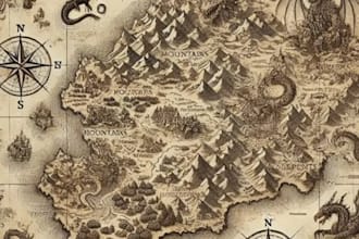 create dnd map,isometric map, world, city, battle, vector map for game rpgs