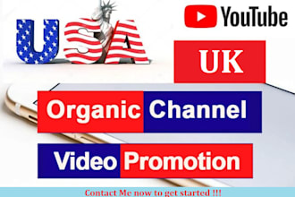 organic USA and UK youtube video promotion to boost your views and subs