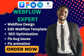 fix webflow issues SEO optimization resolve responsive issues update website