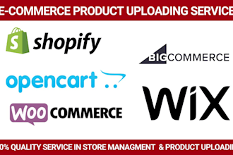 do product listing into shopify woocommerce etc