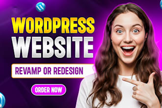 redesign wordpress website or revamp wordpress website
