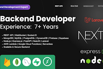build a scalable backend with websocket, apis, and databases